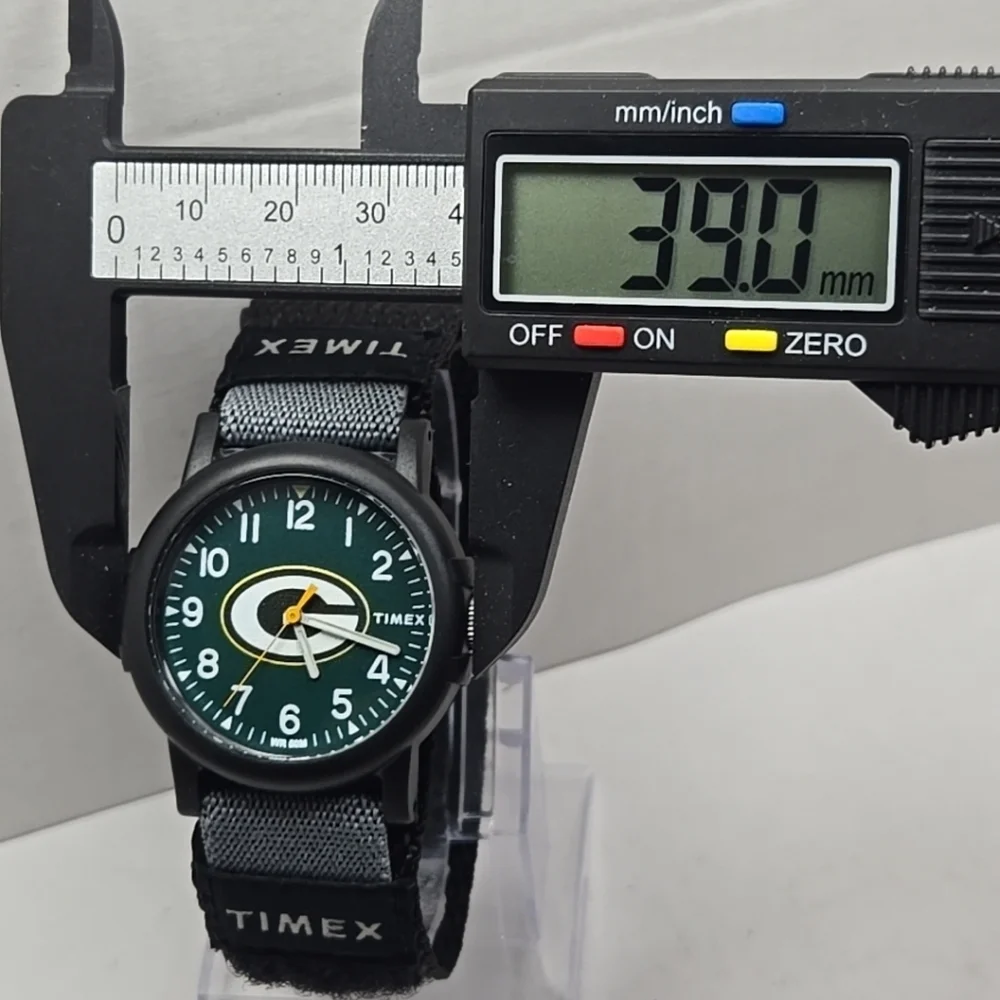 Timex Green Bay Packers Watch Mens NFL 39mm Nylon Band Football New Battery